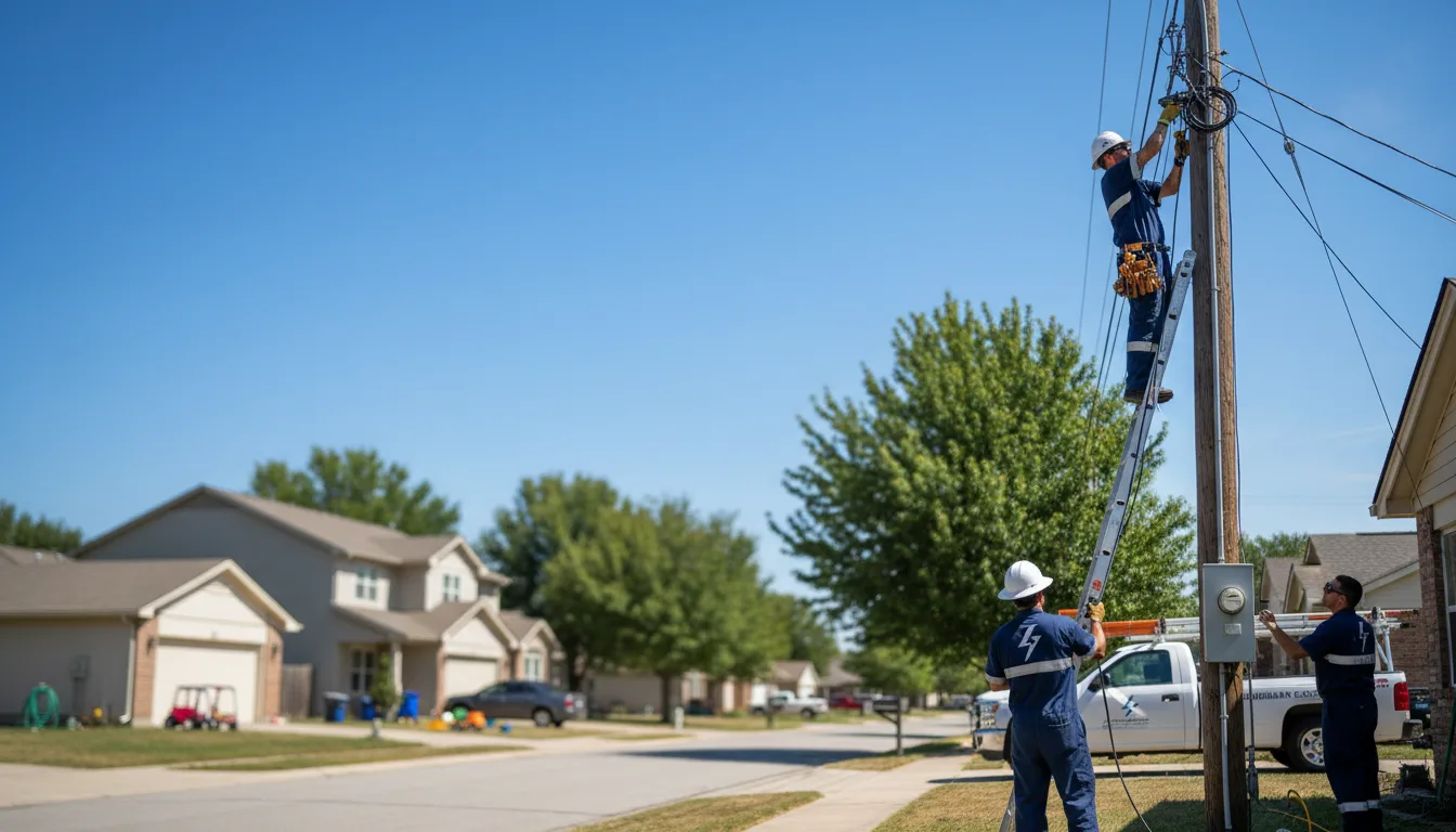 Residential electrician providing installation services in Meadowlands, MN